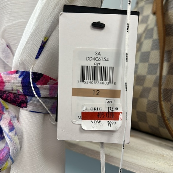 DKNY
Women's Printed Flutter-Sleeve Faux-Wrap Midi Dress Size 12 NWT - Picture 4 of 7